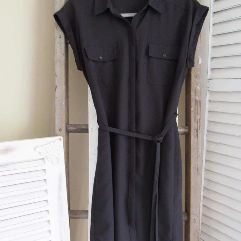 GAP Black Shirt Dress Short Sleeve